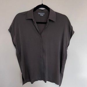 Vince Silk Collared Blouse